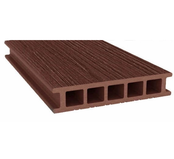 Террасная доска из ДПК Savewood Fagus радиальный распил терракот